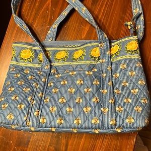Vera Bradley Bees and Yellow Roses Tote Bag